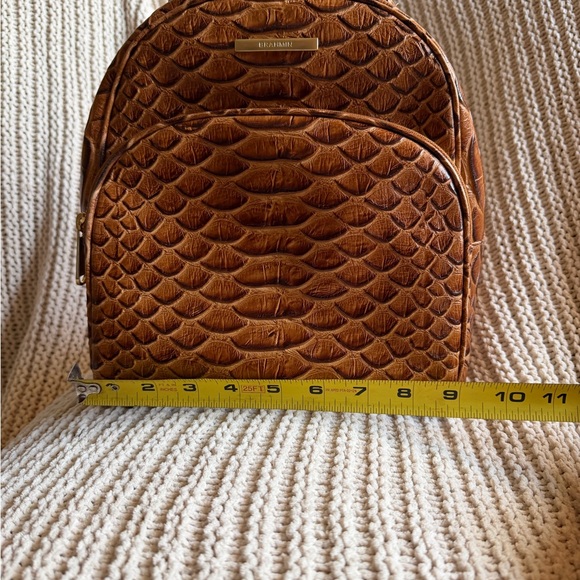 Brahmin Chelcy Mini Backpack Honey Brown Saratoga Leather + Dust Bag - Picture 7 of 16